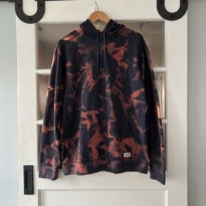 Customized Dyed Eddie Bauer Dark Gray Pullover Hoodie Men’s Size Tall Large